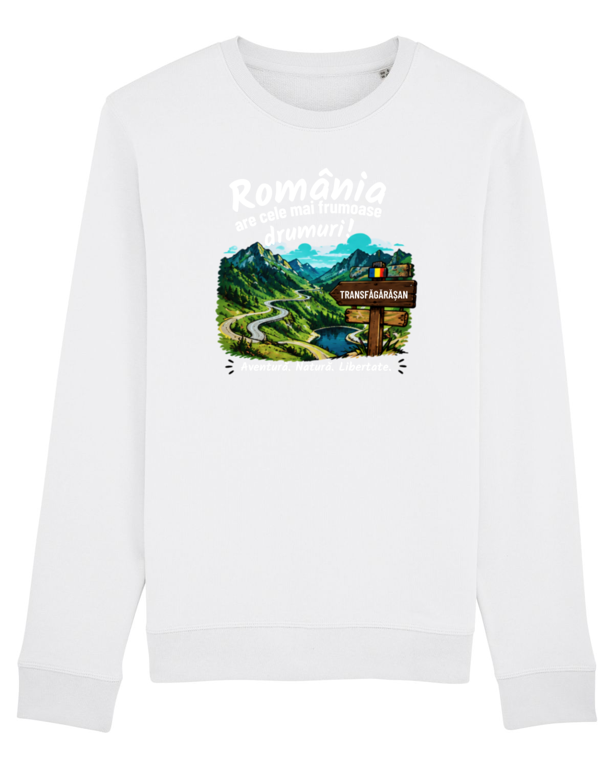 Bluză mânecă lungă Unisex Rise White