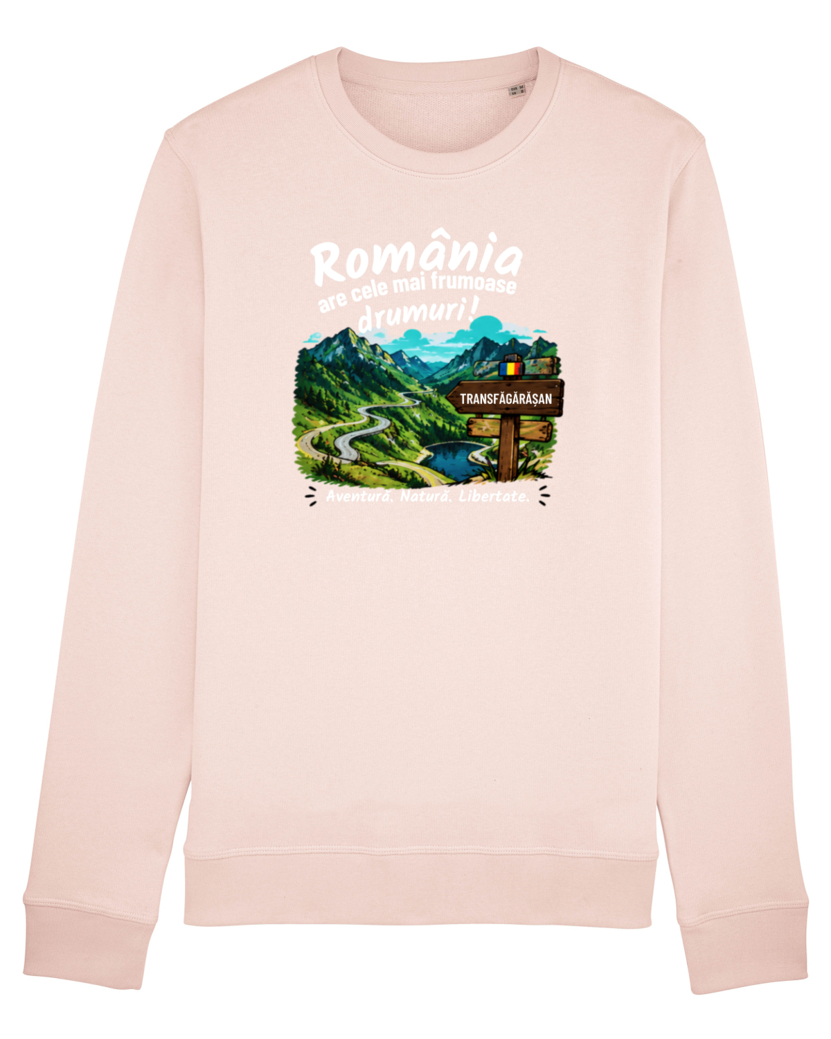 Bluză mânecă lungă Unisex Rise Candy Pink
