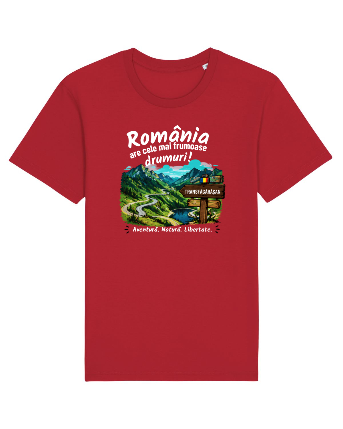 Tricou mânecă scurtă Unisex Rocker Red