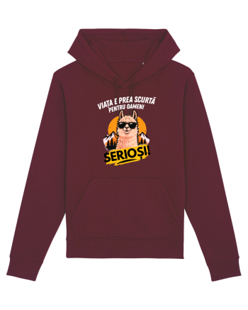 Viața e prea scurta pentru oameni serioși  Burgundy
