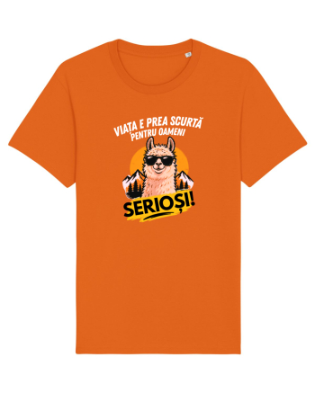 Viața e prea scurta pentru oameni serioși  Bright Orange