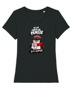Nu am vârsta de pensie.... Tricou mânecă scurtă guler larg fitted Damă Expresser