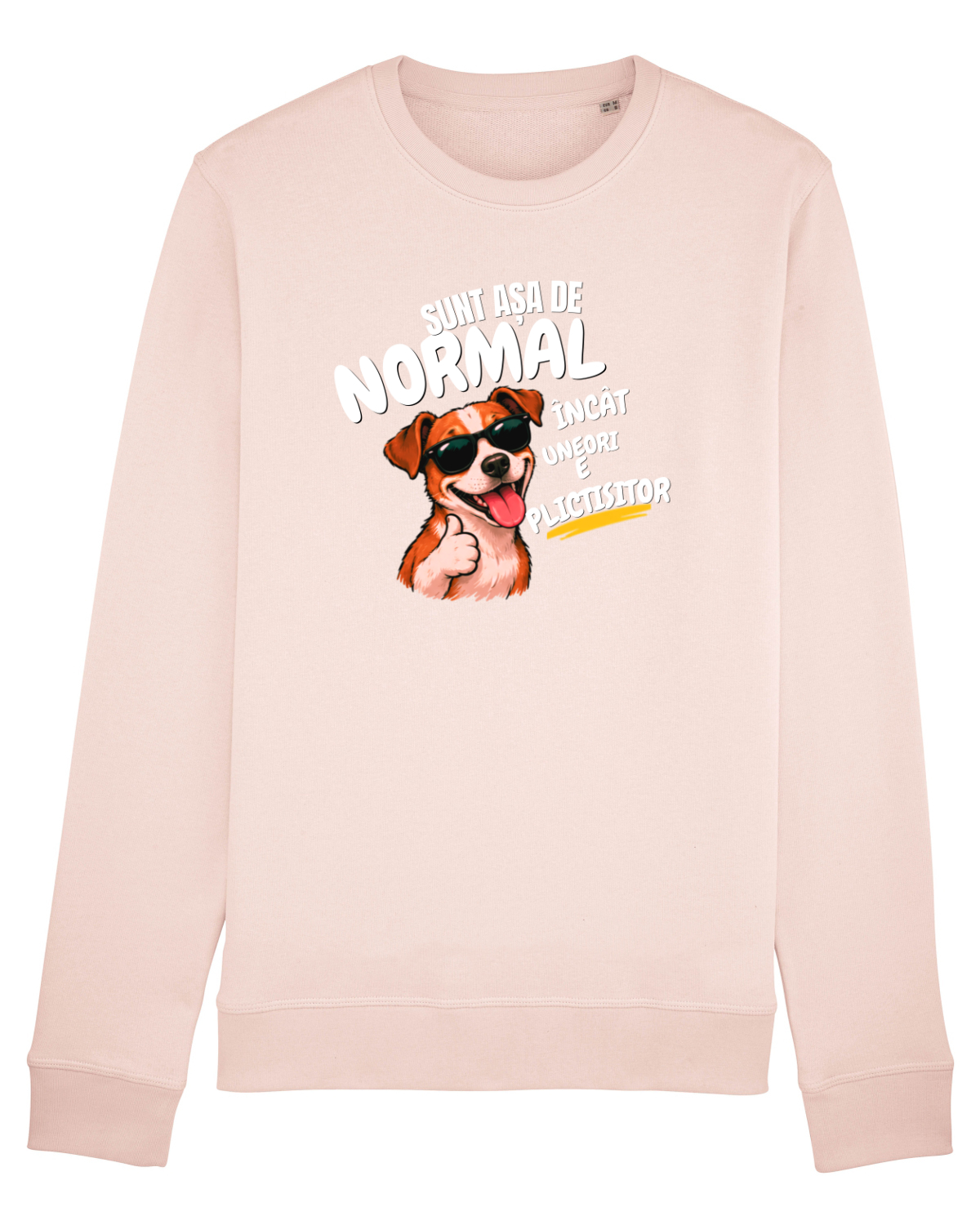 Bluză mânecă lungă Unisex Rise Candy Pink