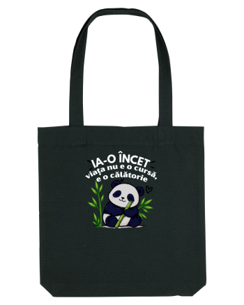 Ia-o încet... viața nu e o cursă,e o călătorie  Black