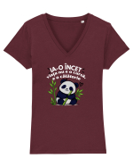 Ia-o încet... viața nu e o cursă,e o călătorie  Tricou mânecă scurtă guler V Damă Evoker