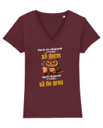 Dacă nu răspund...e posibil.... să dorm... Tricou mânecă scurtă guler V Damă Evoker