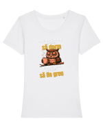 Dacă nu răspund...e posibil.... să dorm... Tricou mânecă scurtă guler larg fitted Damă Expresser