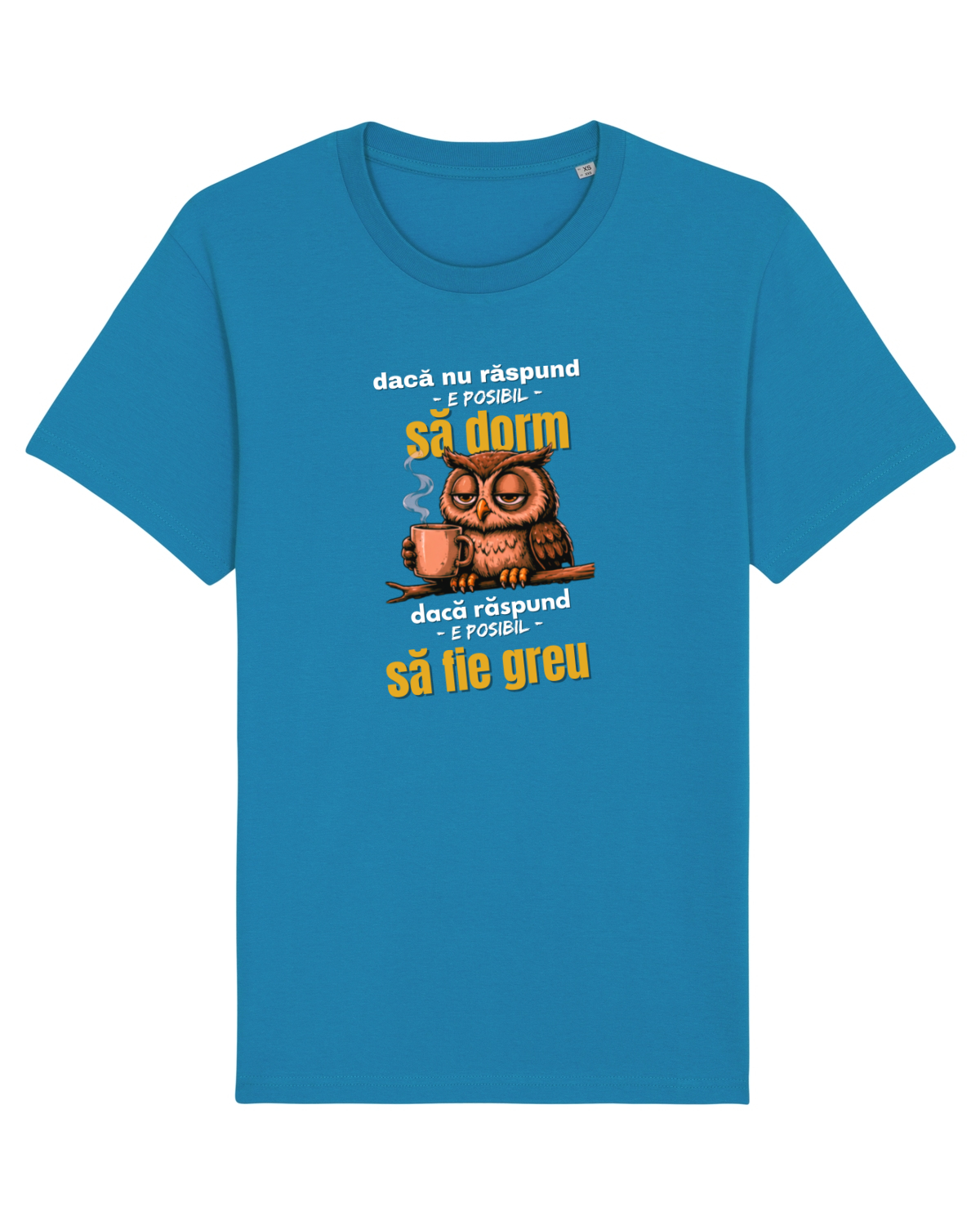 Tricou mânecă scurtă Unisex Rocker Azur