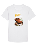 Munca nu fuge...dar nici eu! Tricou mânecă scurtă guler larg Bărbat Skater