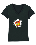 Paw Aaaa Dzing Tricou mânecă scurtă guler V Damă Evoker