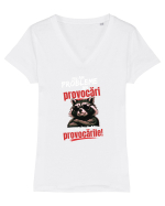 Nu am probleme...am provocări  Tricou mânecă scurtă guler V Damă Evoker