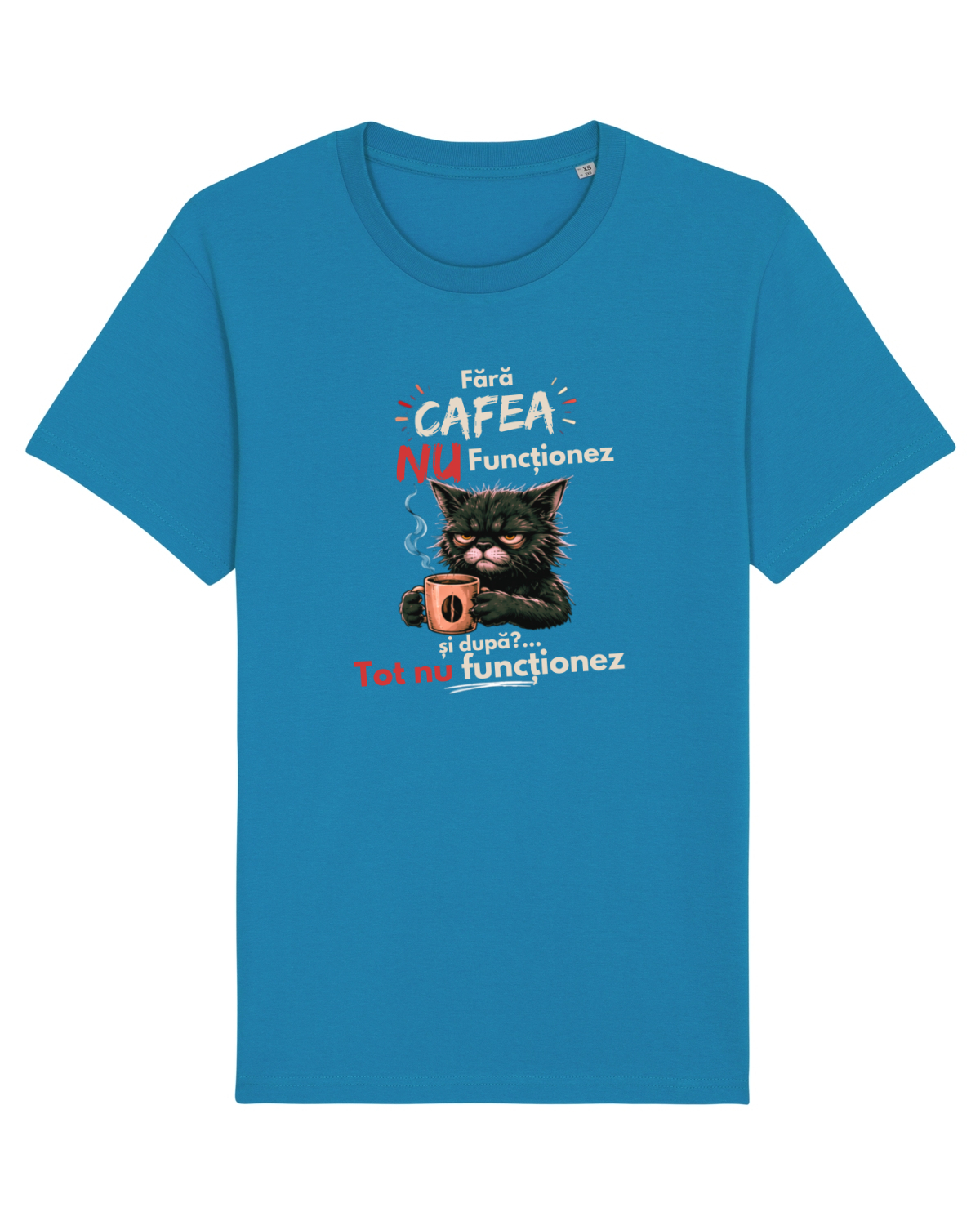 Tricou mânecă scurtă Unisex Rocker Azur