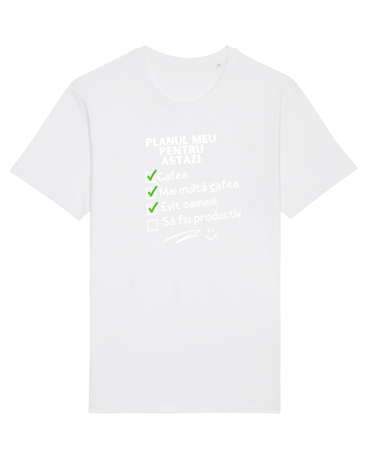 Tricou mânecă scurtă Unisex Rocker White