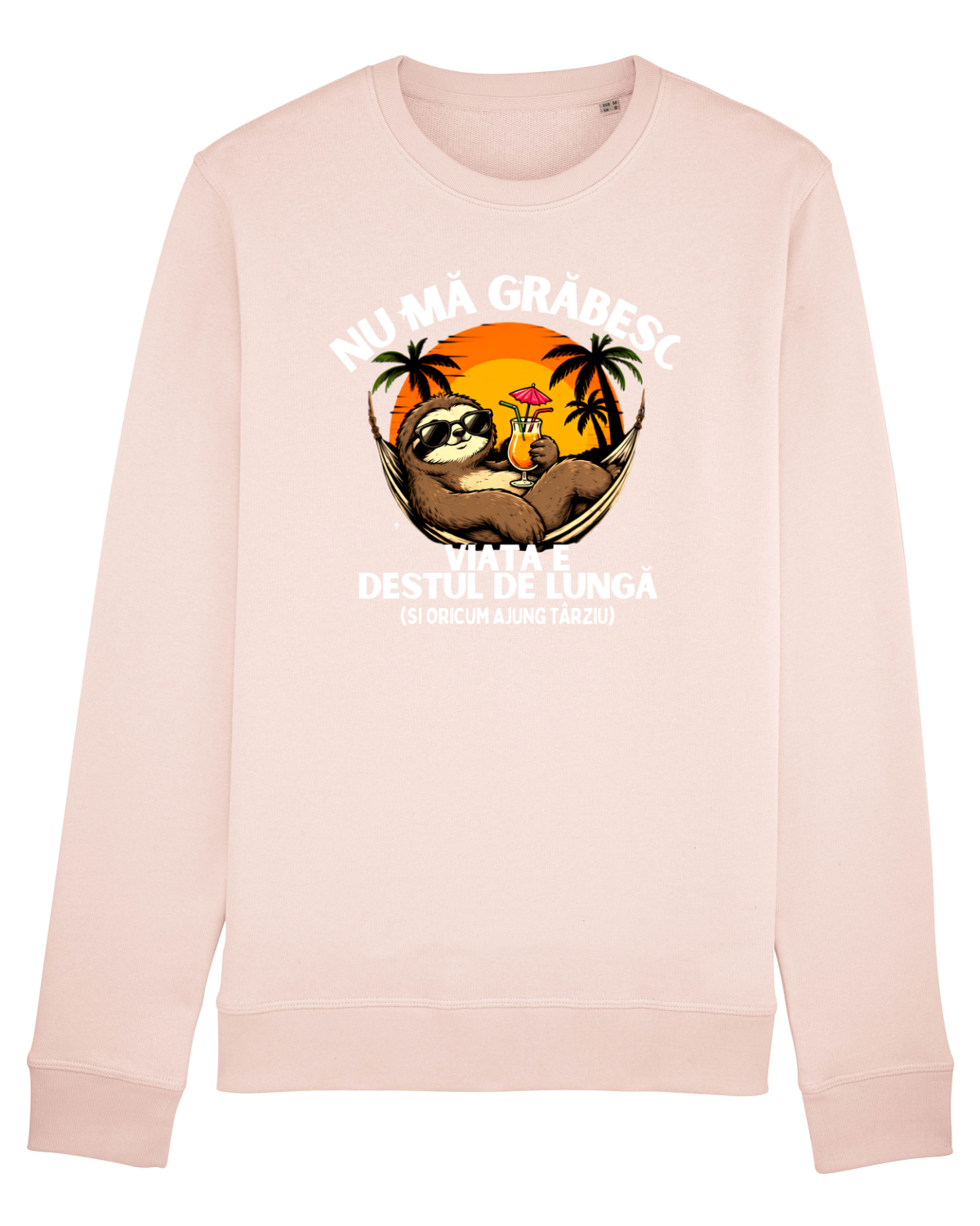 Bluză mânecă lungă Unisex Rise Candy Pink