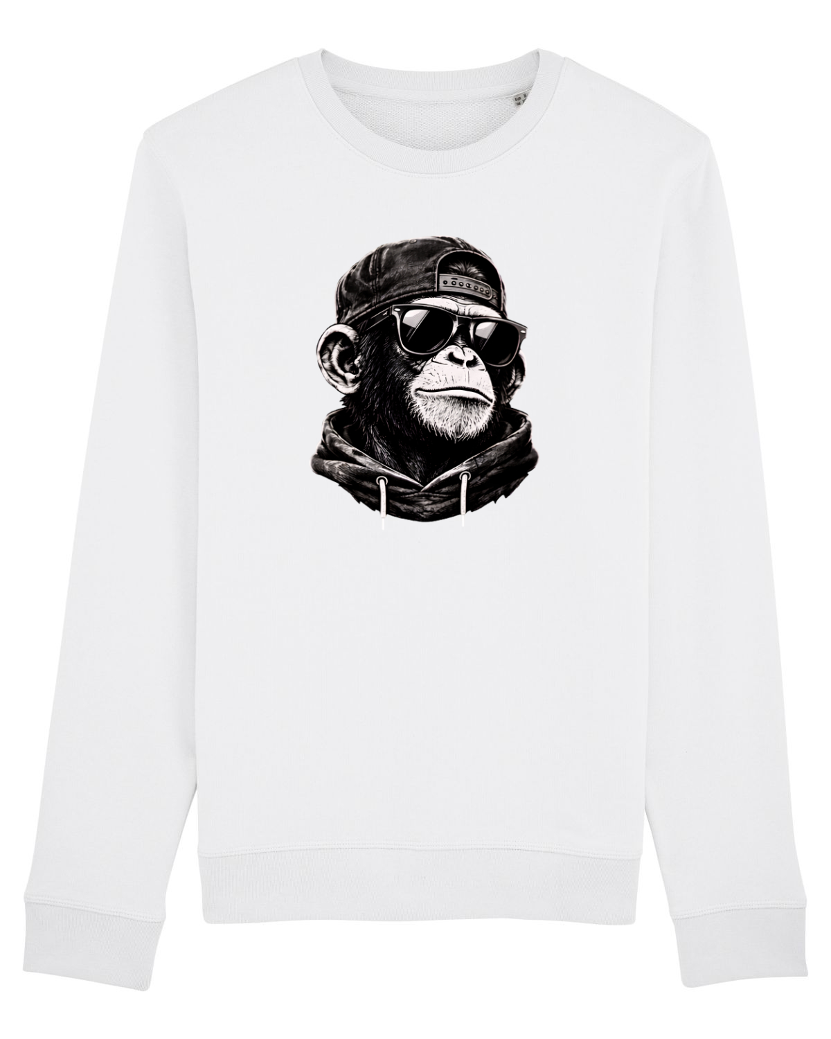 Bluză mânecă lungă Unisex Rise White