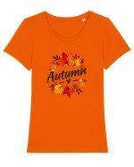 Autumn  Tricou mânecă scurtă guler larg fitted Damă Expresser