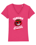 Tomana  Tricou mânecă scurtă guler V Damă Evoker