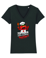Tomana  Tricou mânecă scurtă guler V Damă Evoker