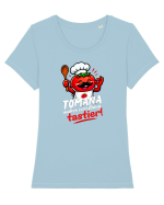 Tomana  Tricou mânecă scurtă guler larg fitted Damă Expresser