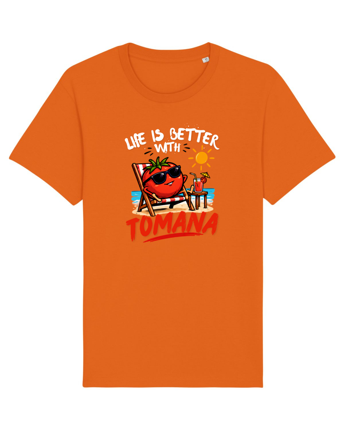 Tricou mânecă scurtă Unisex Rocker Bright Orange