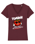 Tomana  Tricou mânecă scurtă guler V Damă Evoker