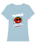 Tomana  Tricou mânecă scurtă guler larg fitted Damă Expresser
