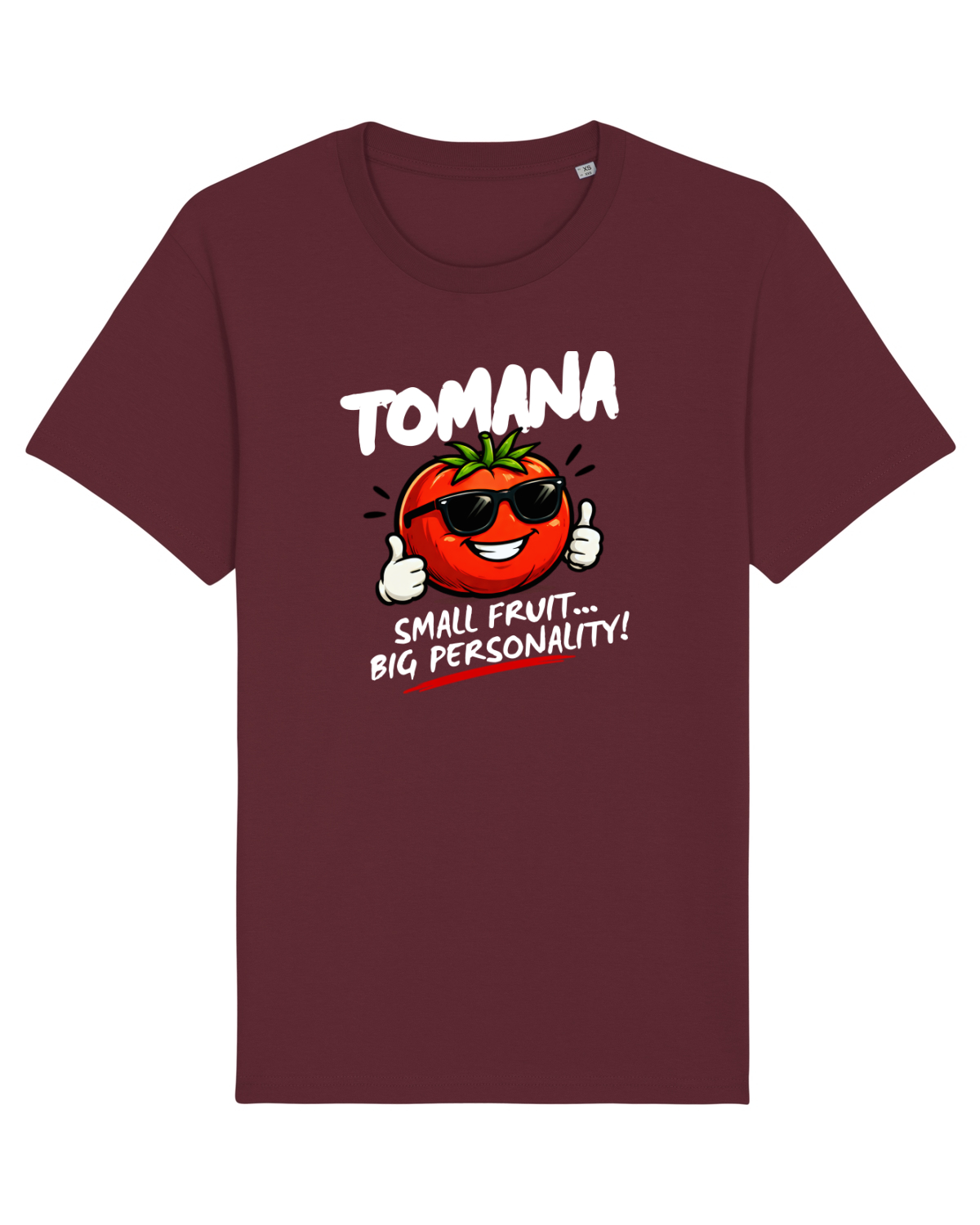 Tricou mânecă scurtă Unisex Rocker Burgundy