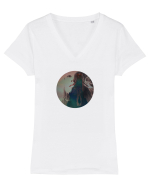 Crying girl Tricou mânecă scurtă guler V Damă Evoker