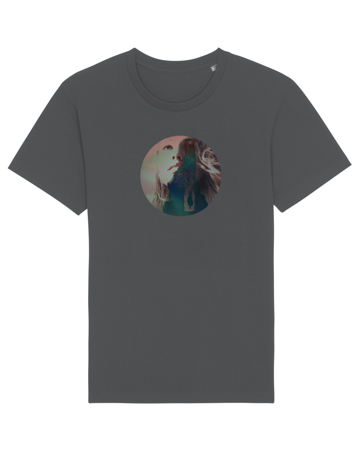 Tricou mânecă scurtă Unisex Rocker Anthracite
