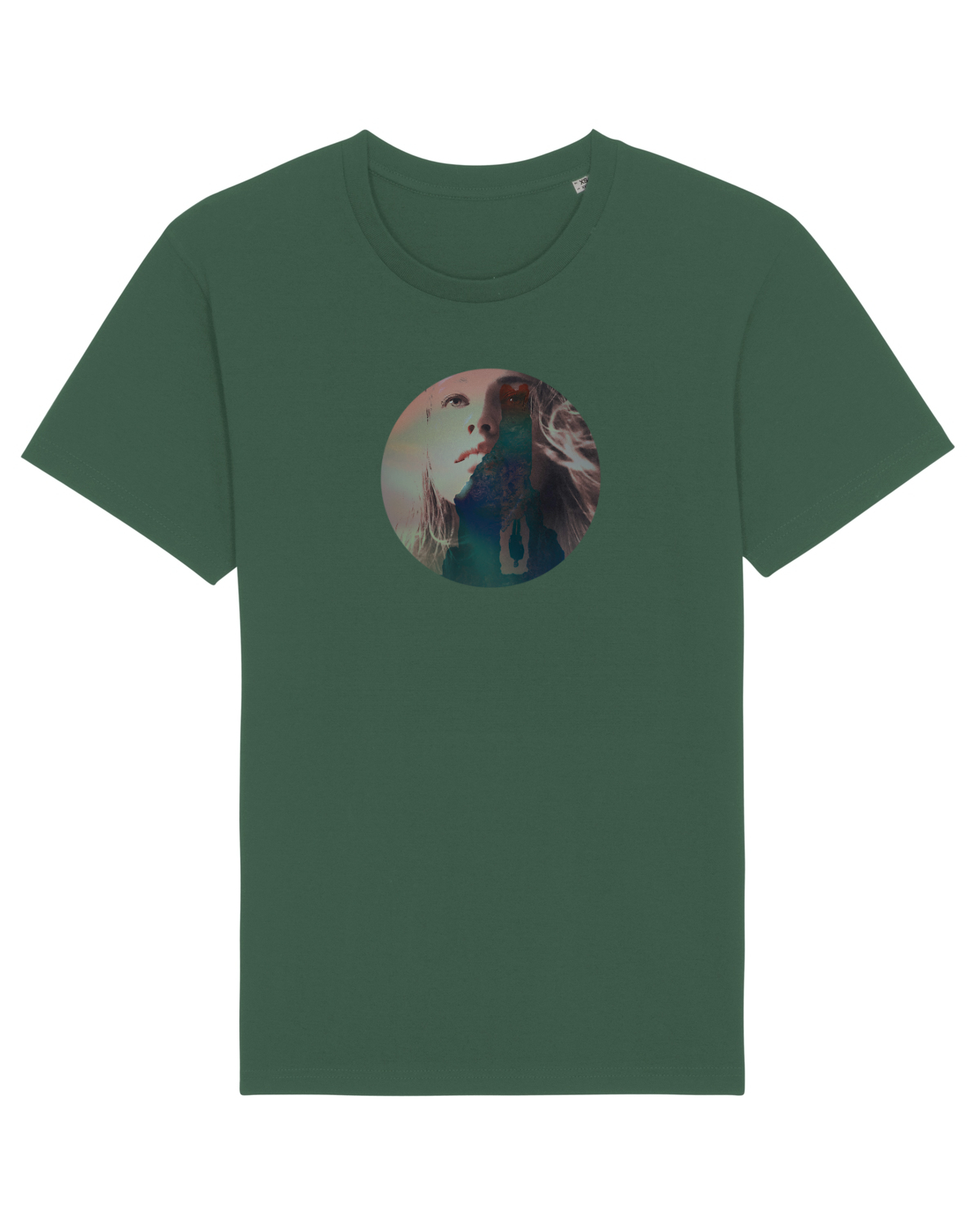 Tricou mânecă scurtă Unisex Rocker Bottle Green