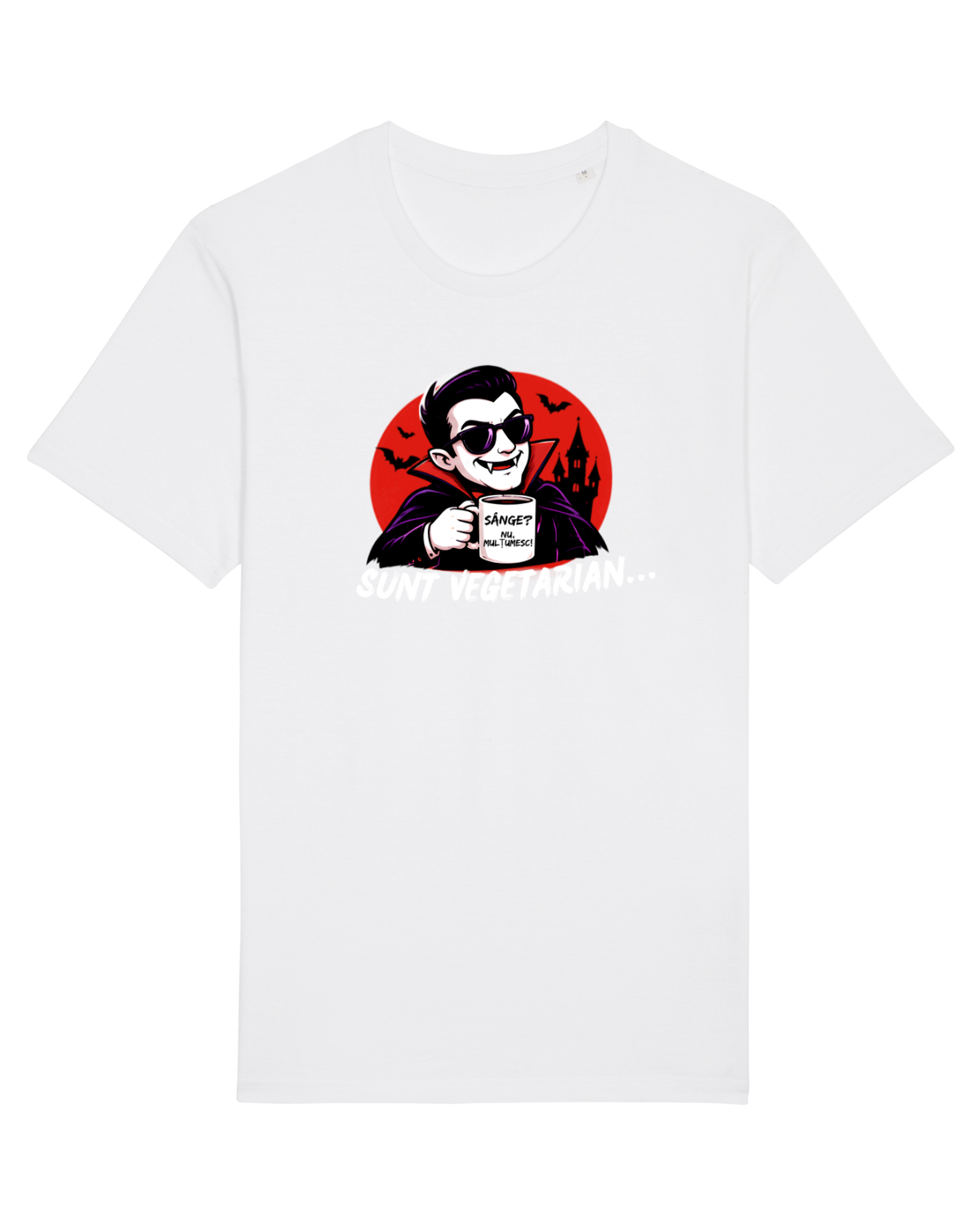 Tricou mânecă scurtă Unisex Rocker White