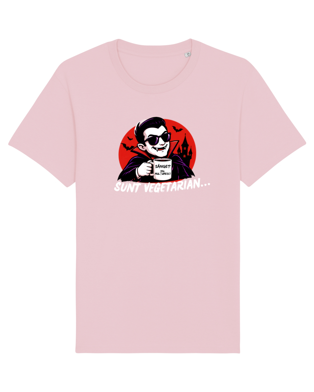 Tricou mânecă scurtă Unisex Rocker Cotton Pink