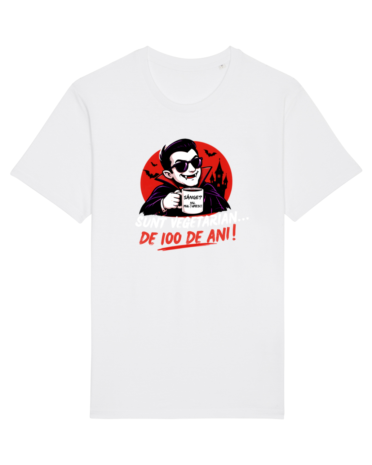 Tricou mânecă scurtă Unisex Rocker White