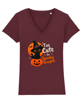 Top cute for spooky thoughts Burgundy