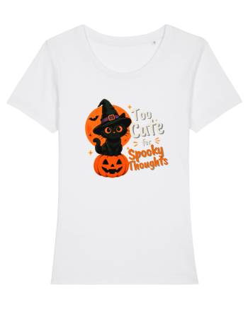 Top cute for spooky thoughts White