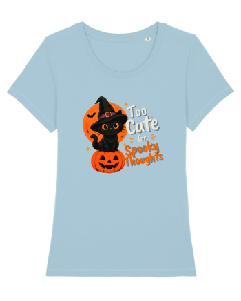 Top cute for spooky thoughts Sky Blue