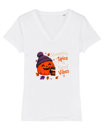 Pumpkin spice& good vibes White