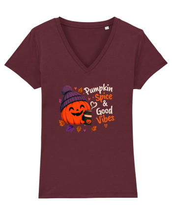 Pumpkin spice& good vibes Burgundy