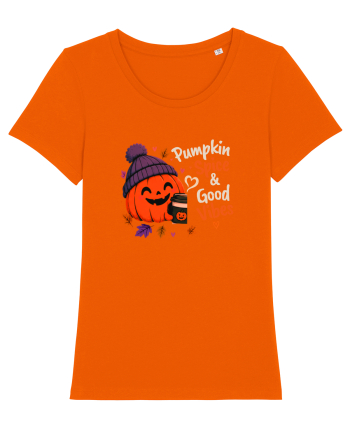 Pumpkin spice& good vibes Bright Orange