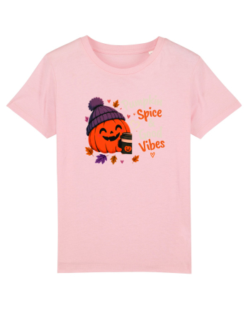 Pumpkin spice& good vibes Cotton Pink
