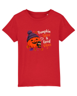 Pumpkin spice& good vibes Tricou mânecă scurtă  Copii Mini Creator
