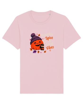 Pumpkin spice& good vibes Cotton Pink