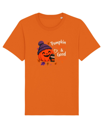 Pumpkin spice& good vibes Bright Orange