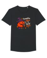 Pumpkin spice& good vibes Tricou mânecă scurtă guler larg Bărbat Skater