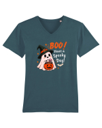 Boo...have a spooky day Tricou mânecă scurtă guler V Bărbat Presenter