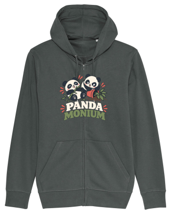 Funny Panda Humor Bamboos Pandas Lover Cute Animal Pun Anthracite