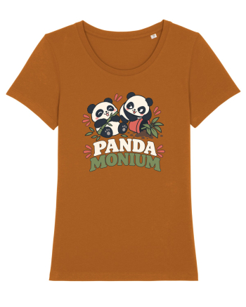 Funny Panda Humor Bamboos Pandas Lover Cute Animal Pun Roasted Orange