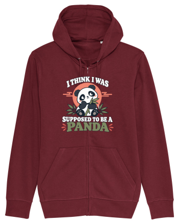 Funny Panda Lover Cute Bamboos Animal Humor Pandas Pun Burgundy