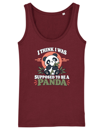 Funny Panda Lover Cute Bamboos Animal Humor Pandas Pun Burgundy