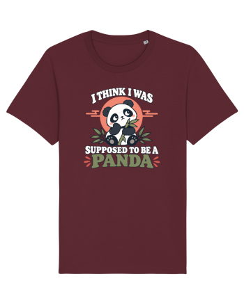 Funny Panda Lover Cute Bamboos Animal Humor Pandas Pun Burgundy